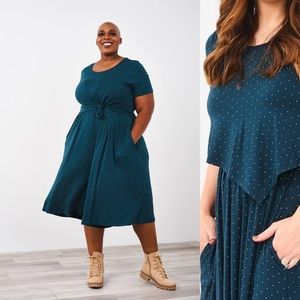 🦚 Latched Mama 🦚 Boardwalk Nursing Romper in Teal Dots